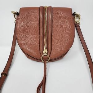 Rebecca Minkoff Brown Mara Saddle Cross Body Bag